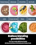 SHARDOR Smoothie Blender 900W Personal Blender with 2 * 24Oz BPA-Free Portable Cups Smoothie Maker Detachable 6-leaf Blade Mixer Blenders for Smoothies, Shakes &Juices, Cleaning Brush, Black