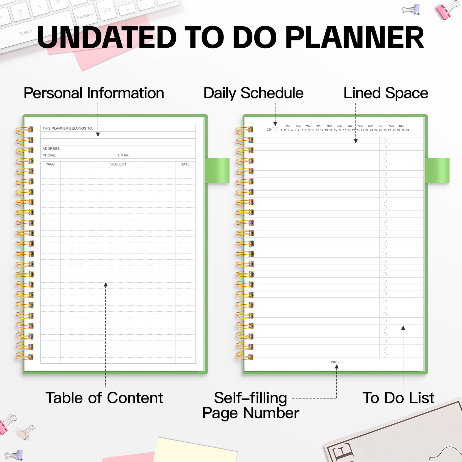 Snapklik.com : ALLTREE To Do List Notepad Spiral Planner, Daily Task ...