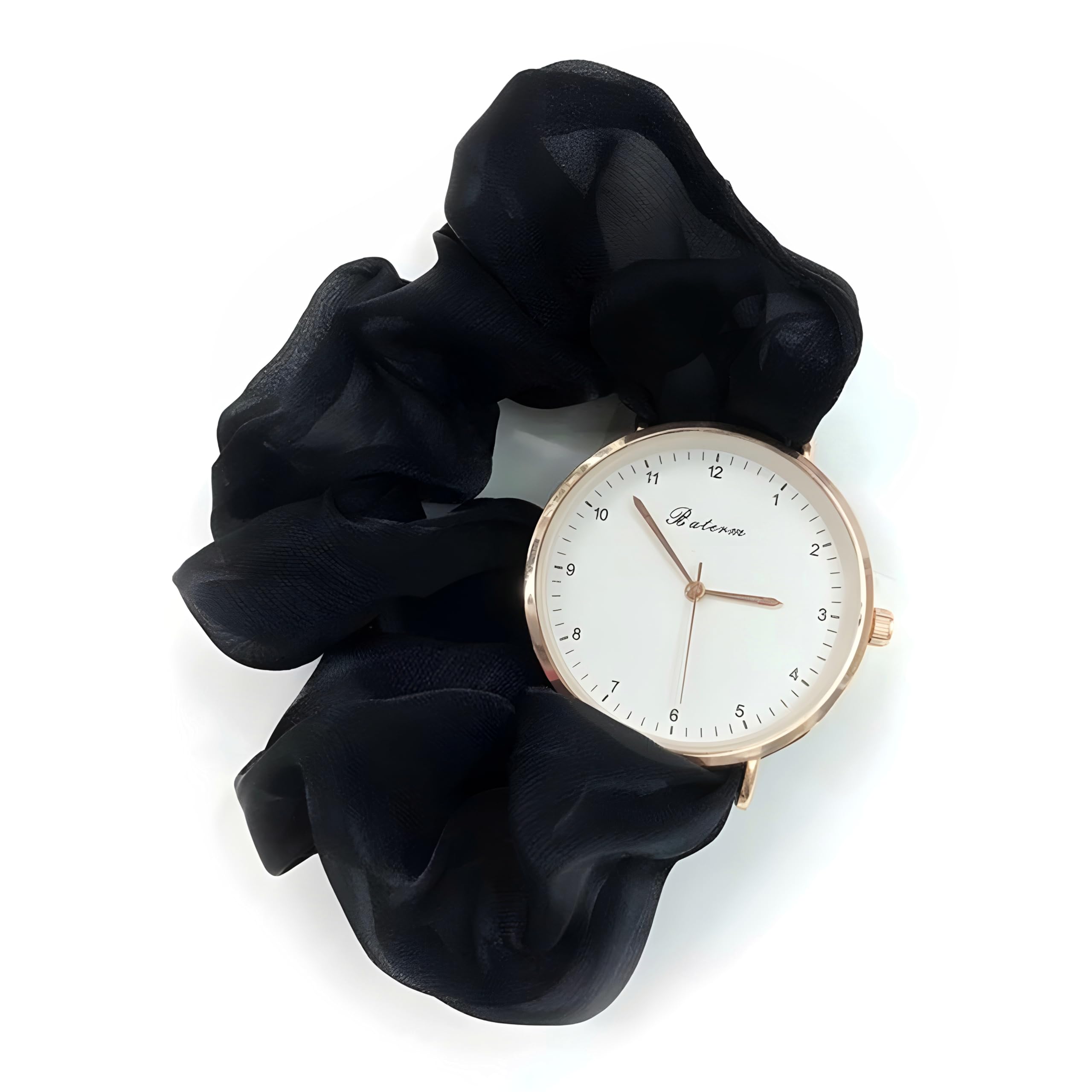 FIMBUL Black Scrunchies Analogue Watch for Women & Girls Pack of 1 (B0CRB7NYLT) Amazon Price History, Amazon Price Tracker