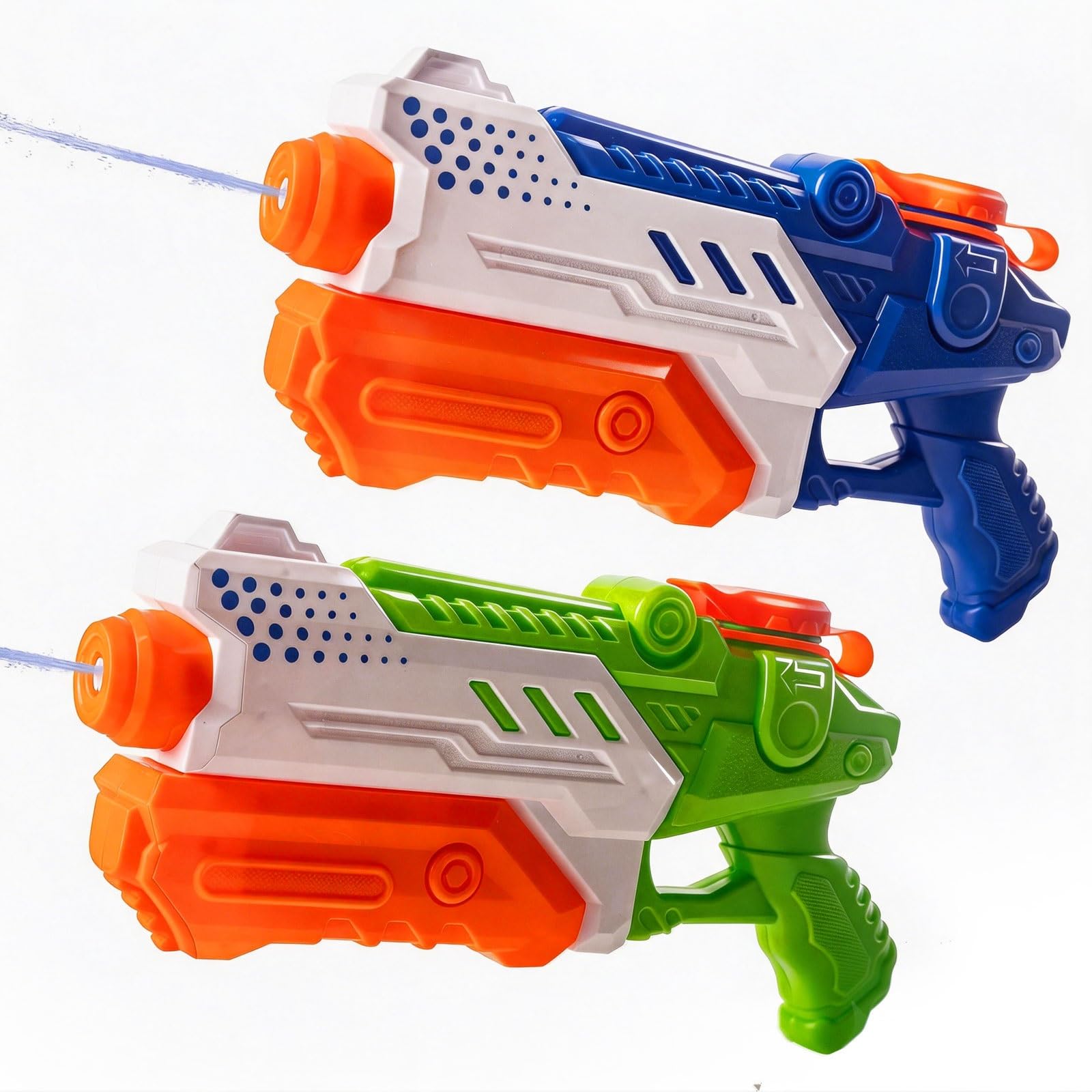 2 Pack Water Guns for Kids Adults, 300ML Powerful Water Gun Pistol Long Range, Super Soaker Squirt Gun for Summer Swimming Pool Beach Garden Water Sports and Games, Super Squirt Guns for Kids