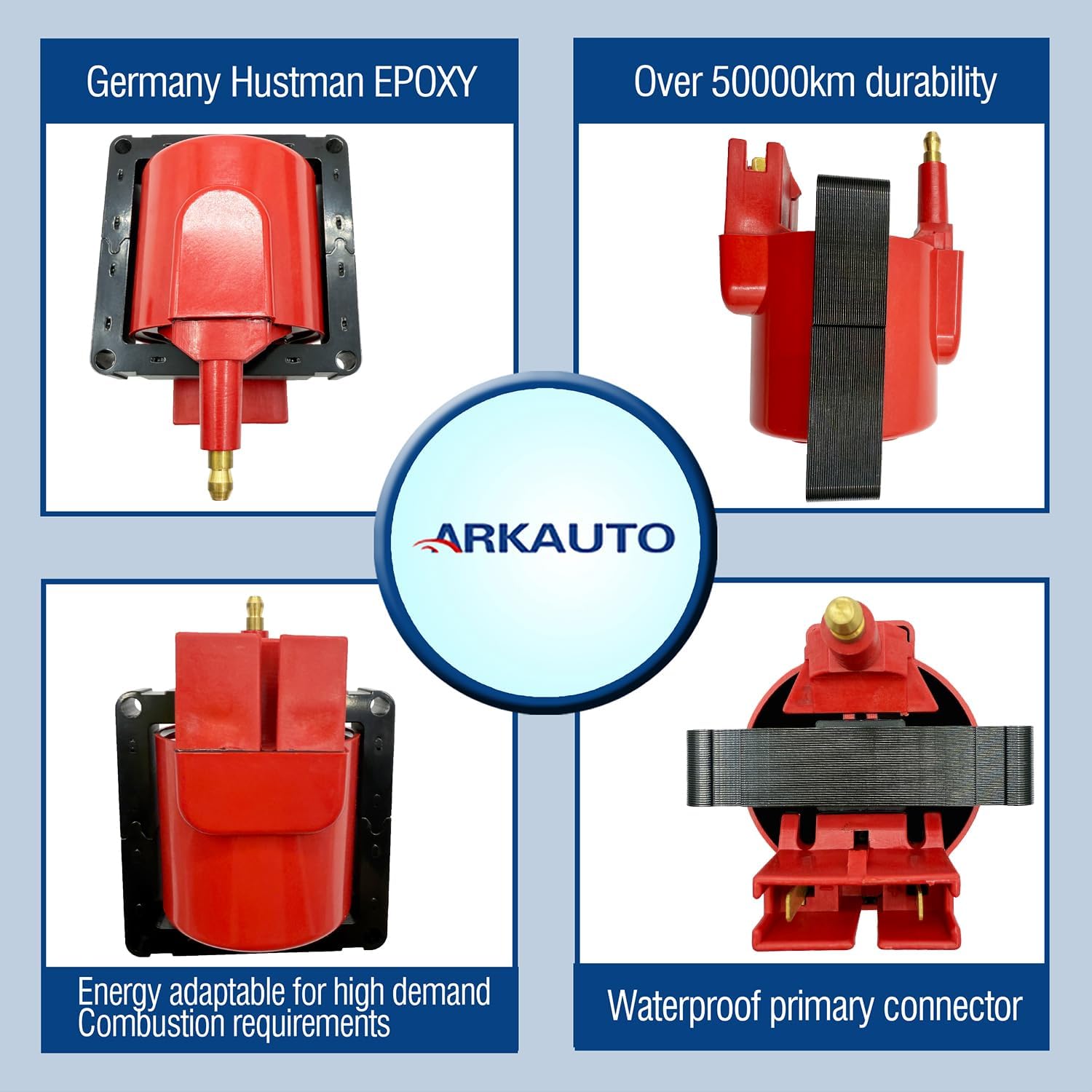 High Spark Energy Ignition Coil DG470 FD478 for Ford F-150 F-250 F-350 Ranger Taurus Mustang for Lincoln Town Car for Mercury Sable Cougar for Mazda 7.5L 5.8L 5.0L 3.8L outboard Engine Boat