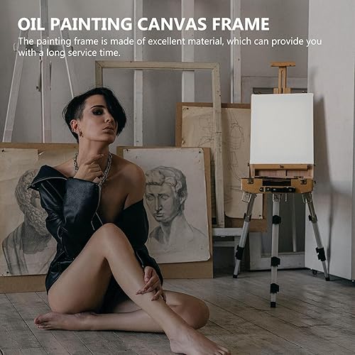 Miniatura 6 de Decoración de escritorio, lienzo estirado, 2 piezas, paneles de lienzo para pintar, pintura acrílica, pintura al óleo, medios de arte secos y