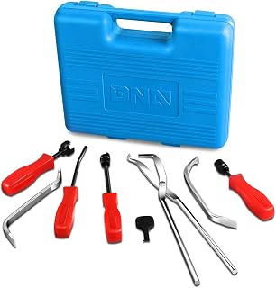 DNA Motoring TOOLS-00244 8-Pc Brake Spring Installer Remover Pliers Kit with Case - Drum Brake Service Tools, Blue