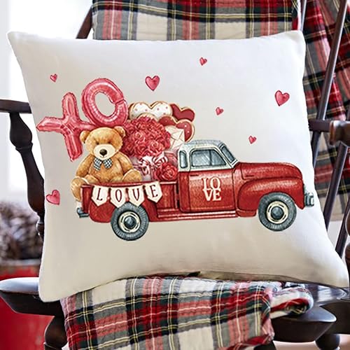 Miniatura 4 de 4 parches de transferencia para planchar para el día de San Valentín, diseño de globo de amor, corazón, flor, automóvil, calcomanías de