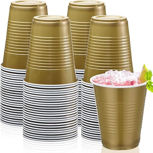 Miniatura 7 de Zubebe Paquete de 100 vasos de plástico de 18 onzas, vasos de plástico desechables grandes para bodas, fiestas de graduación, servicio de sabor de