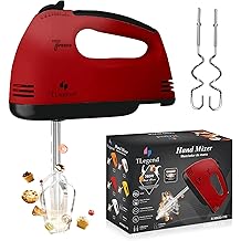 Hand Mixer Electric Handheld &ndash; 7 Speed Ultra Power Electric Mixer Handheld (Red)