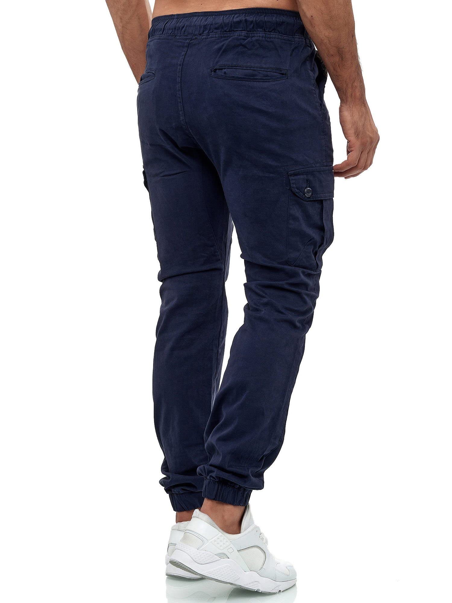 Tazzio Pantaloni cargo da uomo Jogger Chino Regular Fit Jeans 16610