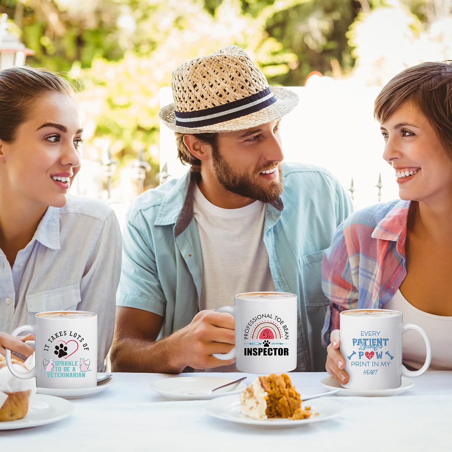 9 Pcs Vet Tech Christmas Gifts Mug Bulk 11oz Veterinarian Ceramic Coffee Cup for Women Men Veterinary Technician Gift for Medical Graduate Dog Doctor Animal Lover Thank You Present - Image 4