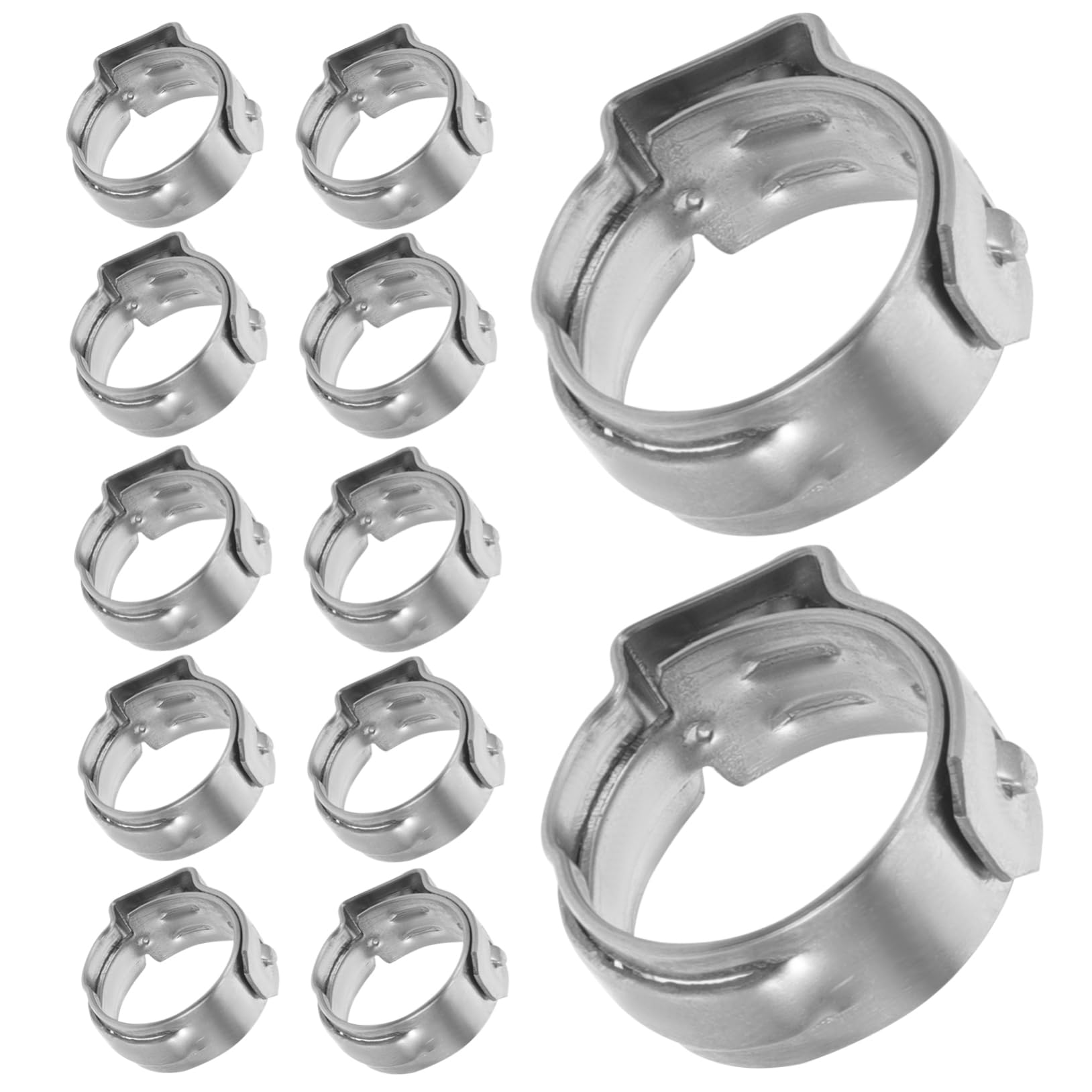 NUOBESTY 5 ensembles Collier De Serrage En Acier Inoxydable Bague De Serrage Pex Collier De Serrage Pour Tuyau Pex Bagues De Sertissage En Acier Inoxydable Colliers De 50 pièces * 5