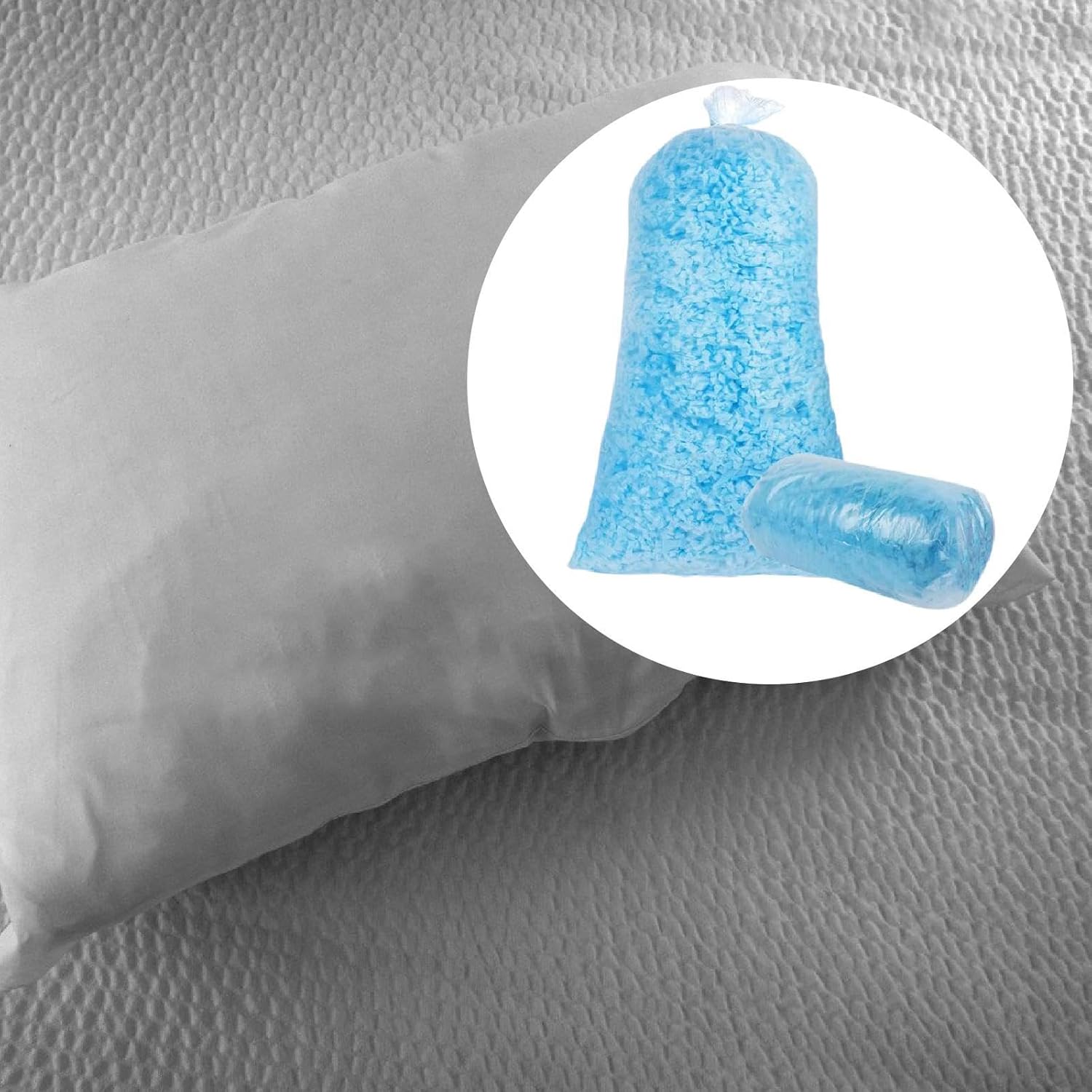 Memory Foam Refill Bean Bag Filler Replace Replacement, Memory Foam Filling Cushion -Filling, Material for Pillows Arits Crafts Chair, 2kg