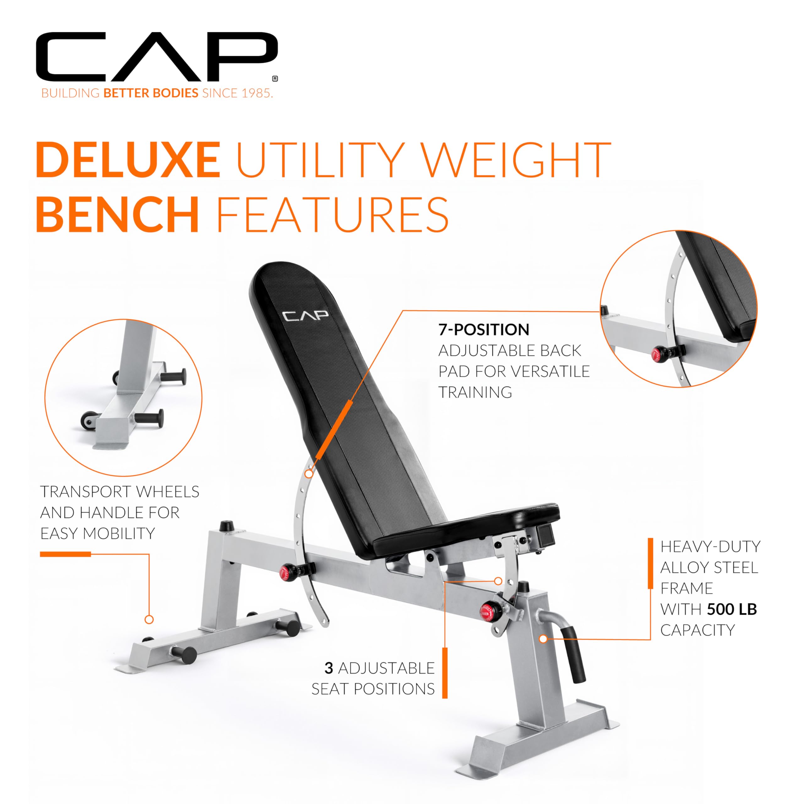 Deluxe Utility Weight Bench Color Series