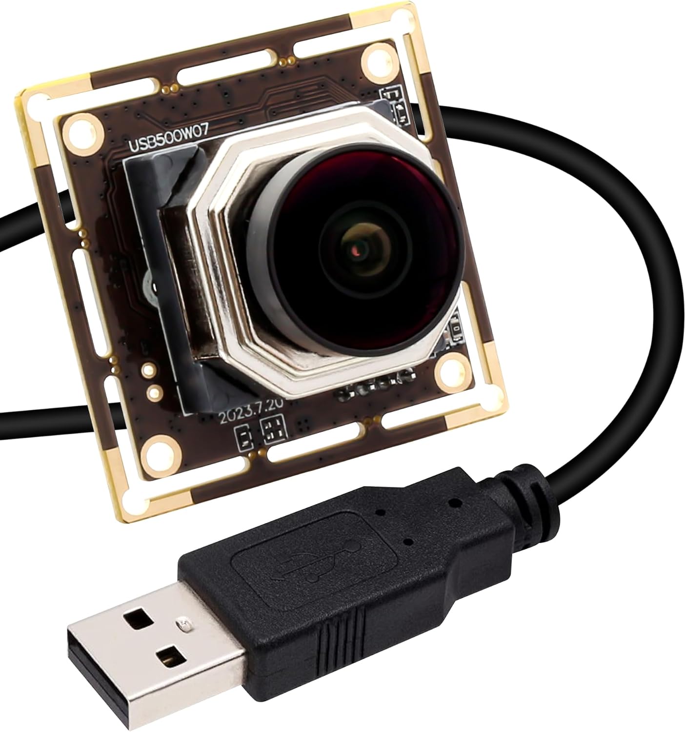 Svpro 5MP 30FPS Auto Focus USB Camera Module, Wide Angle Fisheye 138 Degree, IMX335 Sensor, Low Light Security Webcam for Computer Machine Vision, UVC Plug & Play for Windows, MacOS, Linux, Android