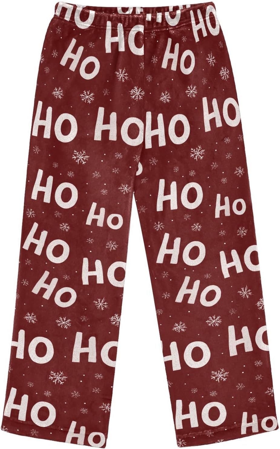 visesunny Christmas Hohoho Word Boys Pants for Kids Fleece Bottoms Long Jogger Pants Trousers with Pockets Size 6-14Y