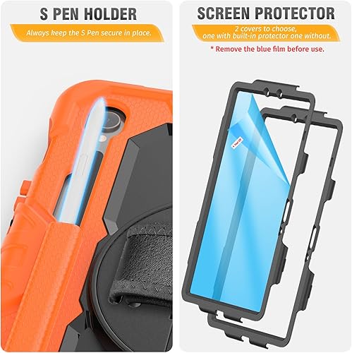 Miniatura 156 de HXCASEAC Funda para Samsung Galaxy Tab S6 Lite de 10,4 pulgadas, protectora con protector de pantalla/correa de mano/soporte para bolígrafo S, a