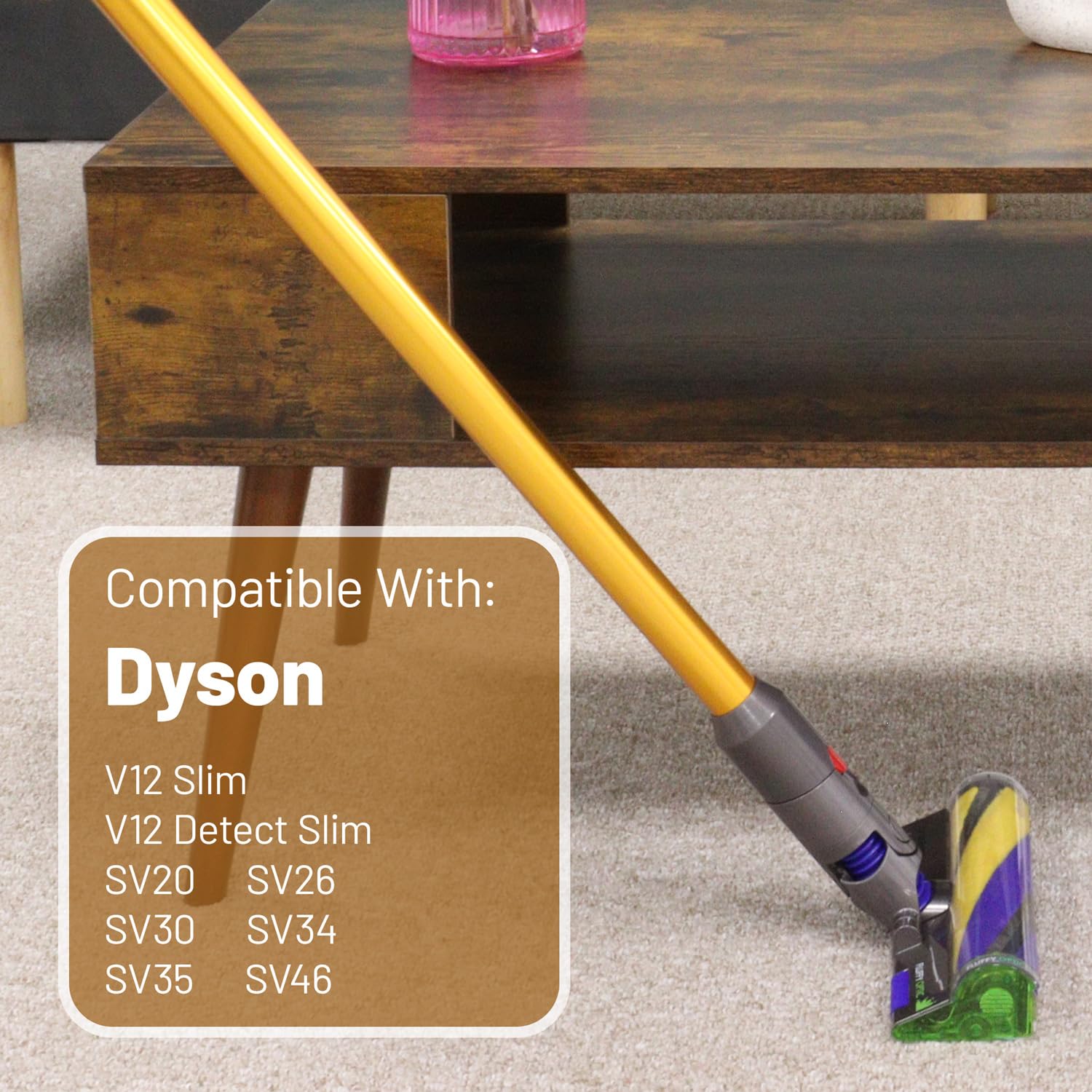 971518-10 - Tubo de extensión de varita dorada para Dyson V12 Detect Slim Series