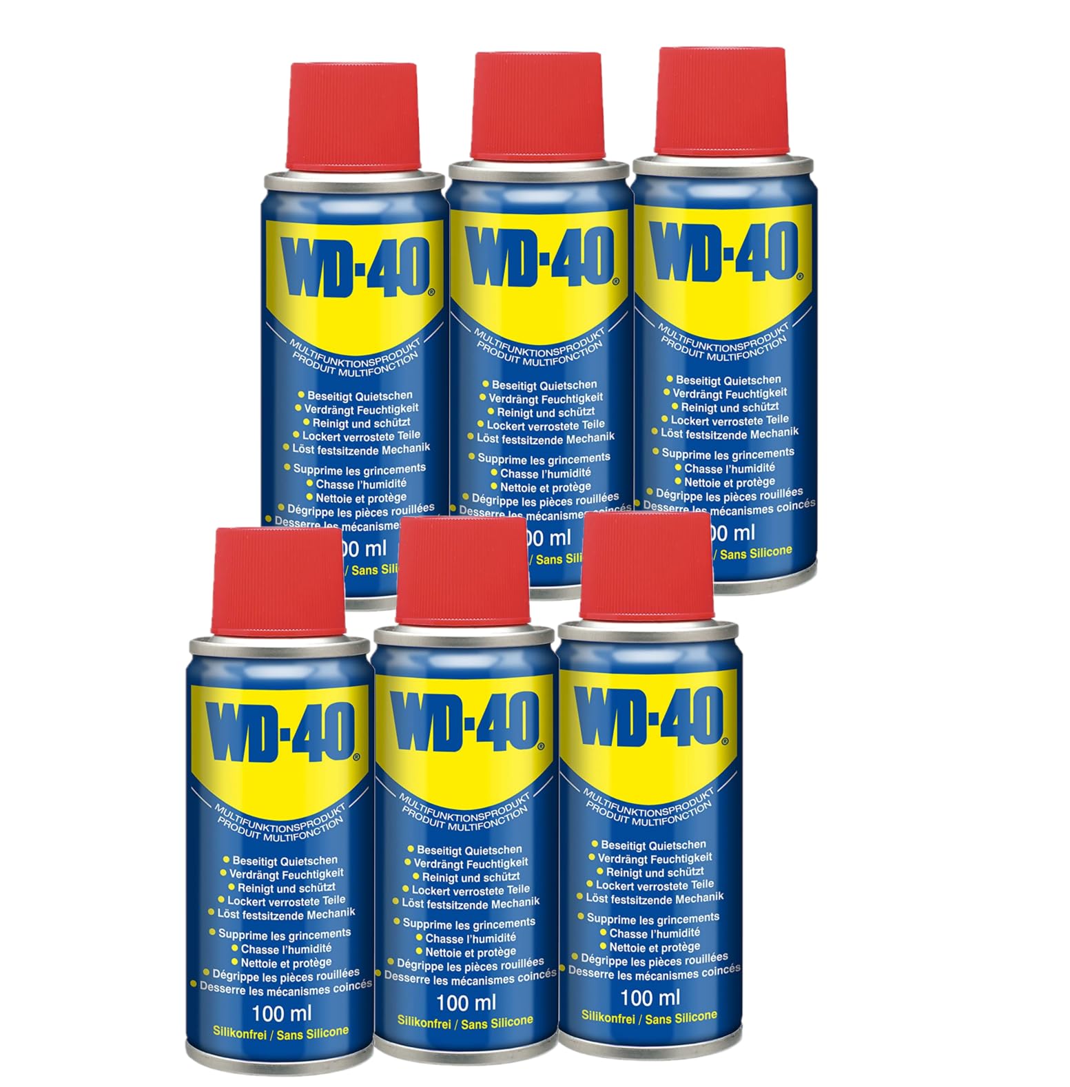 WD-40 Multifunktionsprodukt Classic 6x100ml Öl Spray Kriechöl Schmiermittel