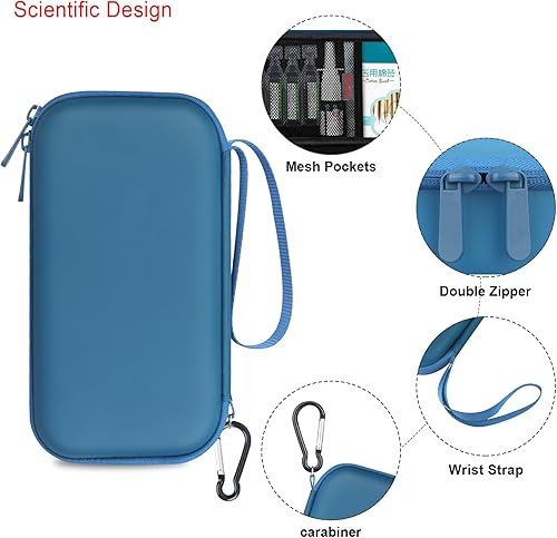 Miniatura 4 de Elonbo Estuche de transporte para inhalador de asma, espaciador de inhalador para niños y adultos, cubrebocas, soporte para inhalador, bolsa de