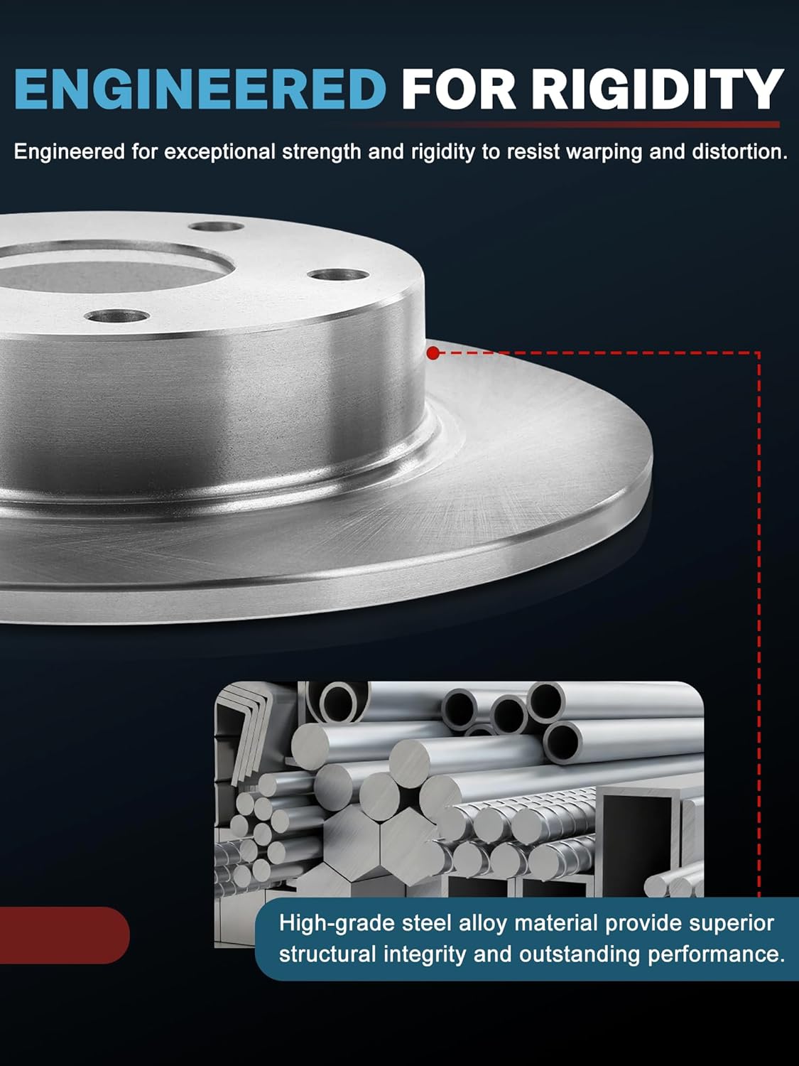 ALLCOMBO 12.60" Rear Brake Rotors for 2009 2010 2011 2012 2013 2014 2015 2016 2017 2018 2019 2020 2021 Dodge Challenger Charger Chrysler 300, 2005 2006 2007 2008 Dodge Magnum Brakes Replacement