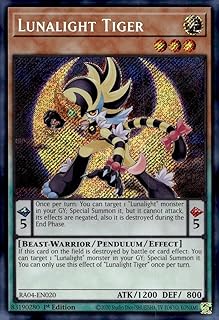 Lunalight Tiger (Secret Rare) - RA04-EN020 - Secret Rare - 1st Edition