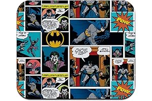 [Batman Comic Pattern] Low Profile Gaming Mouse Pad