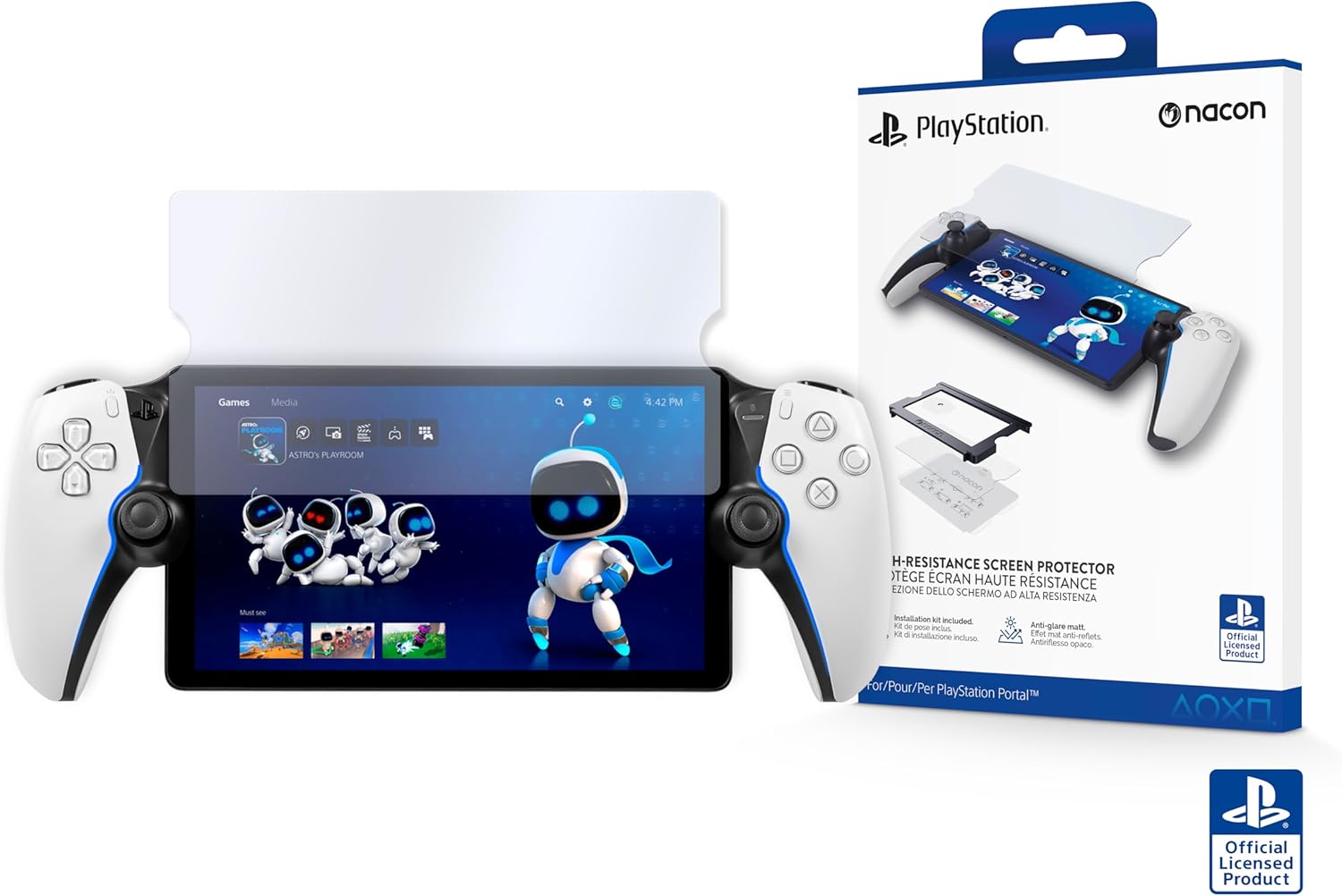 Nacon Official Force Glass Screen Protector for PlayStation Portal in Tempered Glass