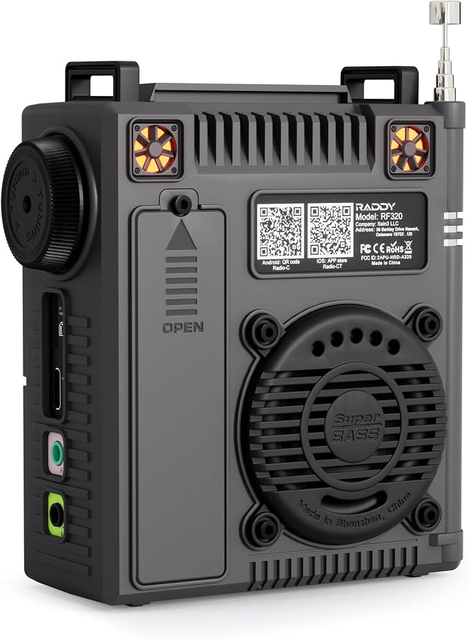 Radio RF320 control por app, compacto, portátil miniatura 9