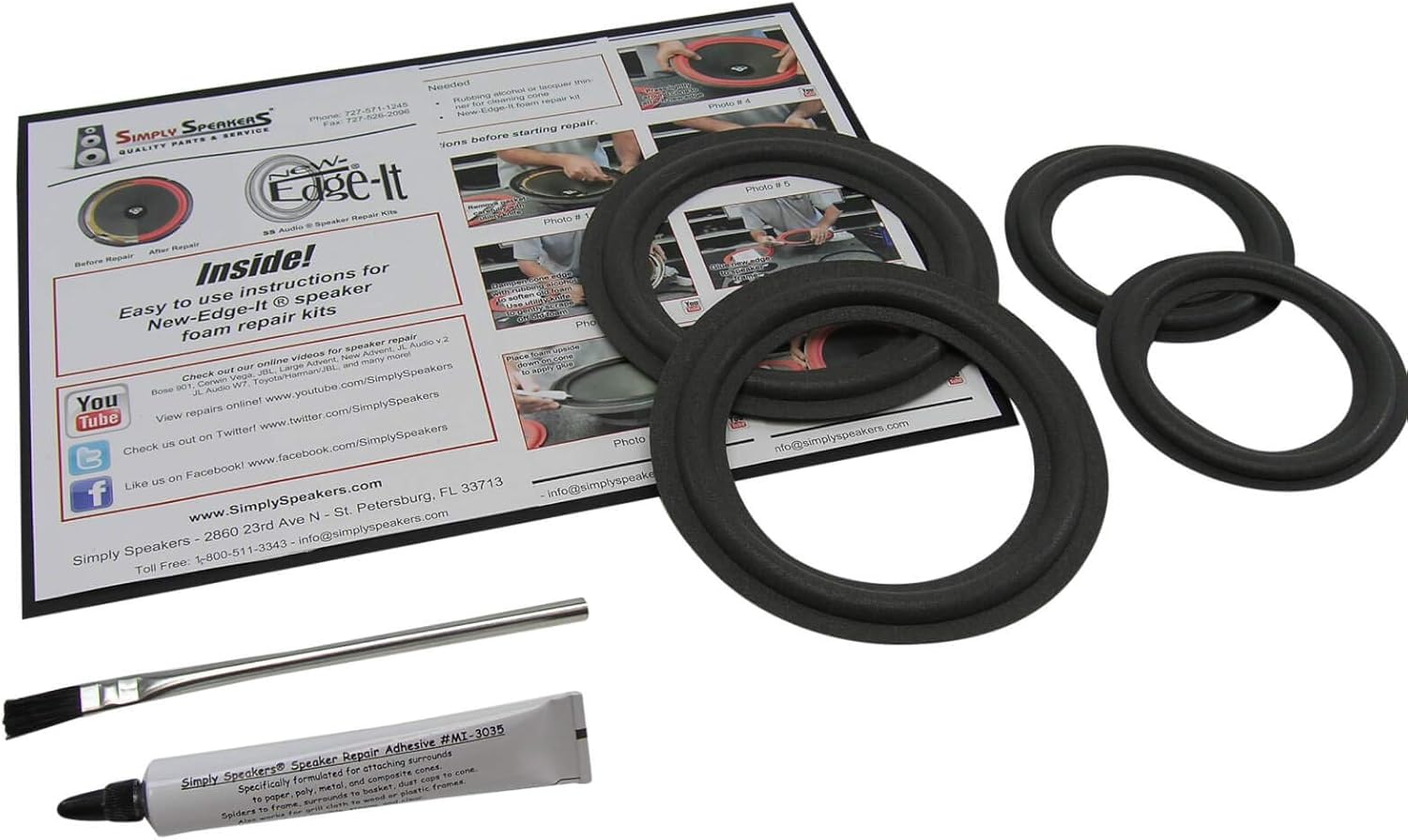 Microsoft DSS80 Passive Radiator Foam Speaker Repair Kit FSK-DSS80