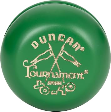 Duncan Toys Crossed Flags Tournament Yo-Yo, Wood Design, Green