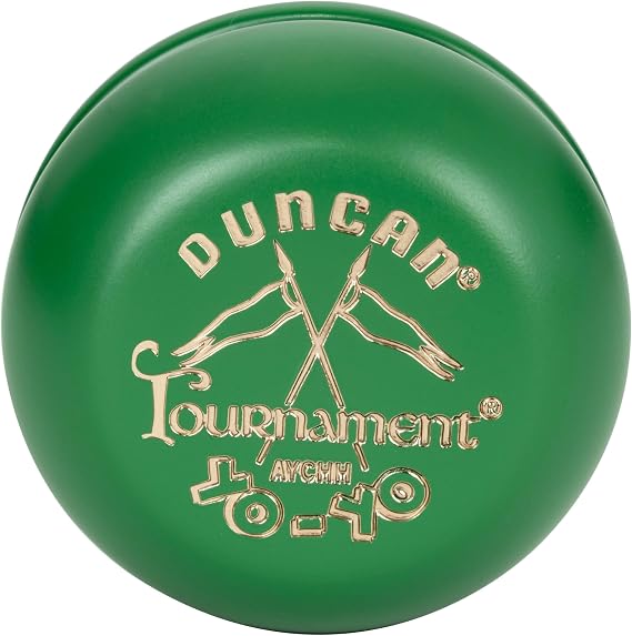Duncan Toys Crossed Flags Tournament Yo-Yo, Wood Design, Green