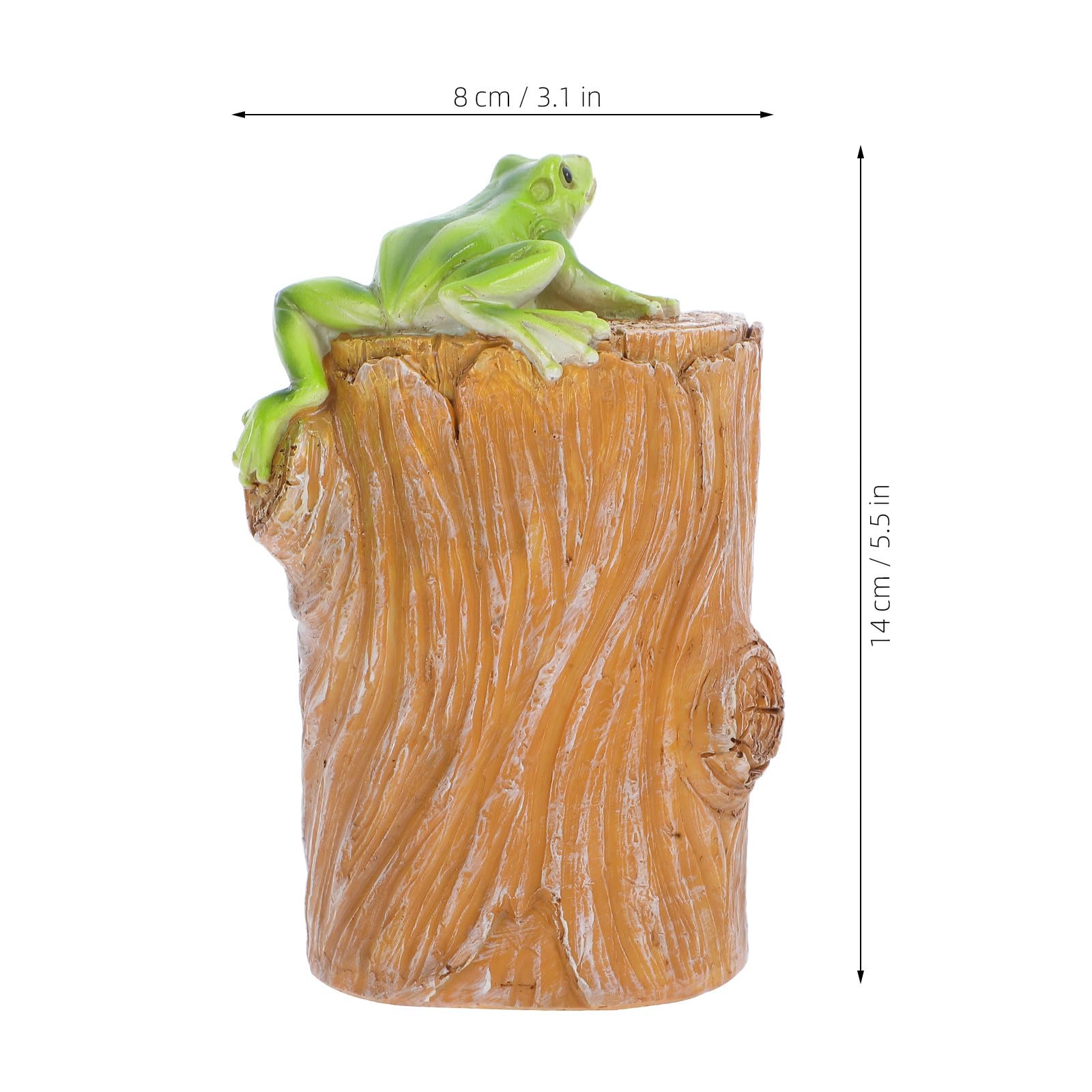 Hohopeti Dekorativer Gartenschlüsselhalter Frosch aus Langlebigem Material Verstecktes Schlüsselversteck für Außenbereich Kompakt und Vielseitig für Haus Garten