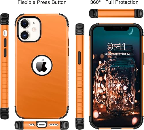 Miniatura 9 de BENTOBEN Funda para iPhone 12 Mini, funda para teléfono iPhone 12Mini, resistente 2 en 1, protección completa, a prueba de golpes, híbrida de