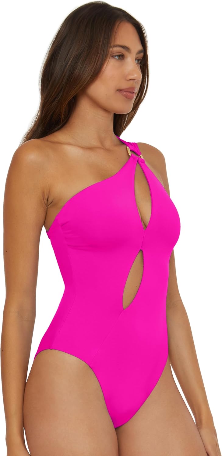 Soluna Swim Tahiti - Women's Asymmetric One Piece Swimsuit, Bathing Suits for Women