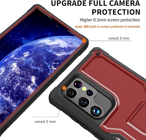 Miniatura 16 de DUOPAL Funda para Samsung Galaxy S22 Ultra 5G (no es compatible con teléfonos no Plus o Plus), protección de grado militar a prueba de golpes, Negro