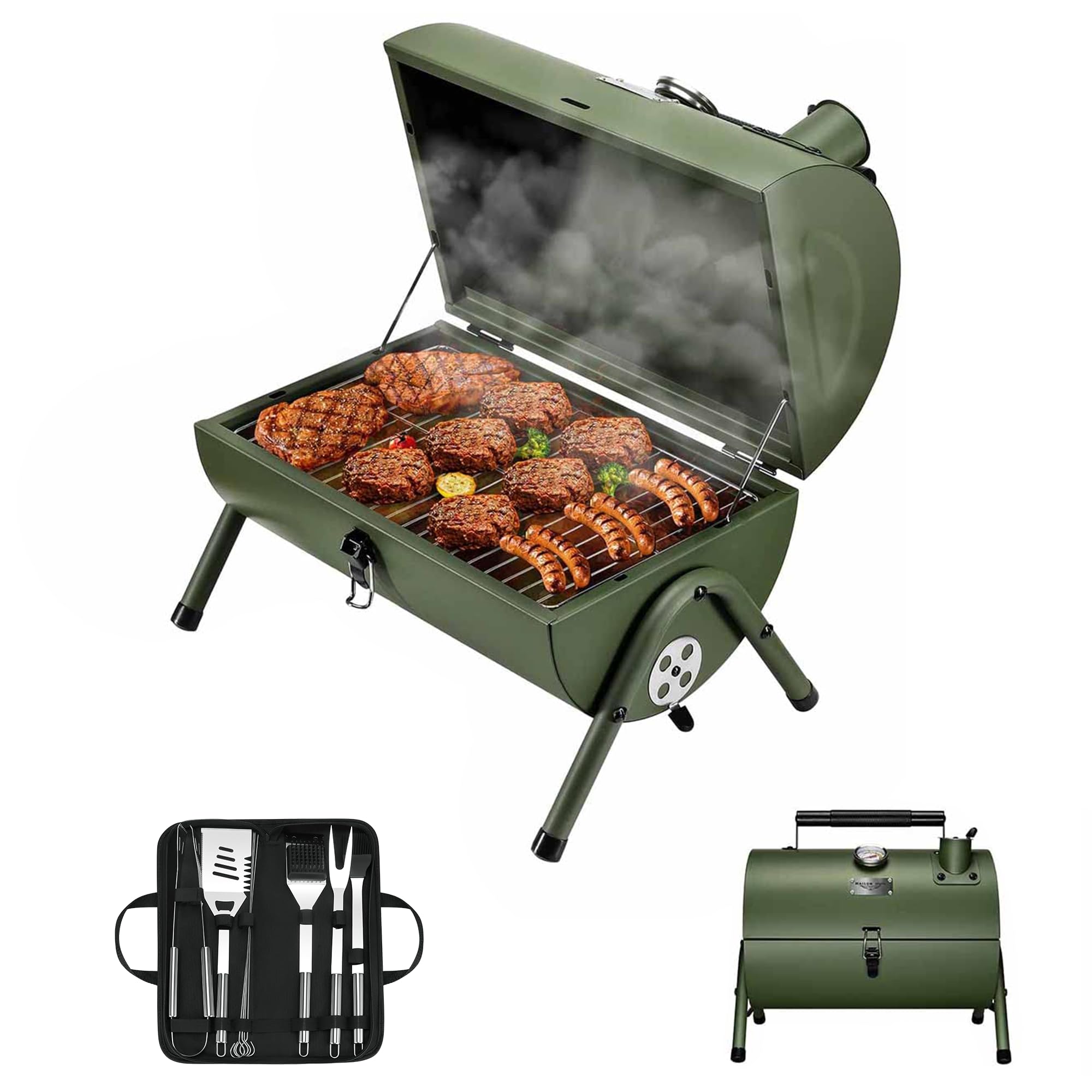 MAISON HUIS Mini Charcoal Grill Smoker
