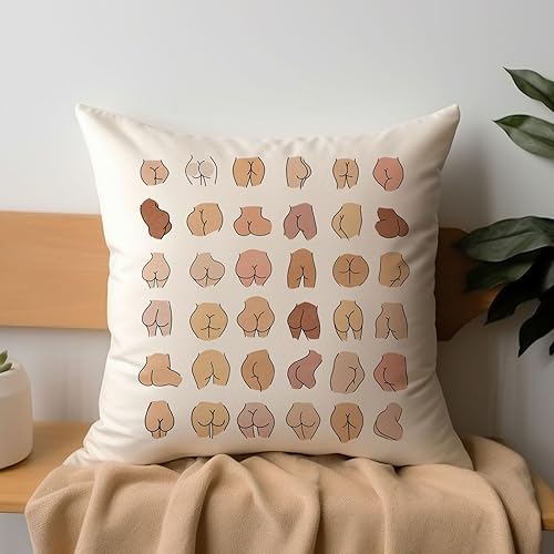 Miniatura 5 de Butt Pillow Cover, Funny Throw Pillow Case, Best Friend Gift, Nice Bum Body Positive Pillow Covers, Self Love Pillow, Funny Gift, Butt Art (18x18