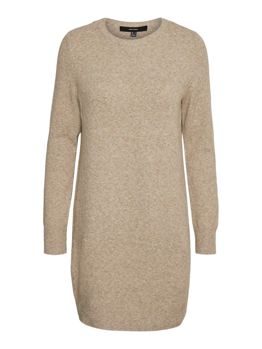 Vero Moda Vmdoffy Ls O-Neck Dress GA Noos Robe Femme