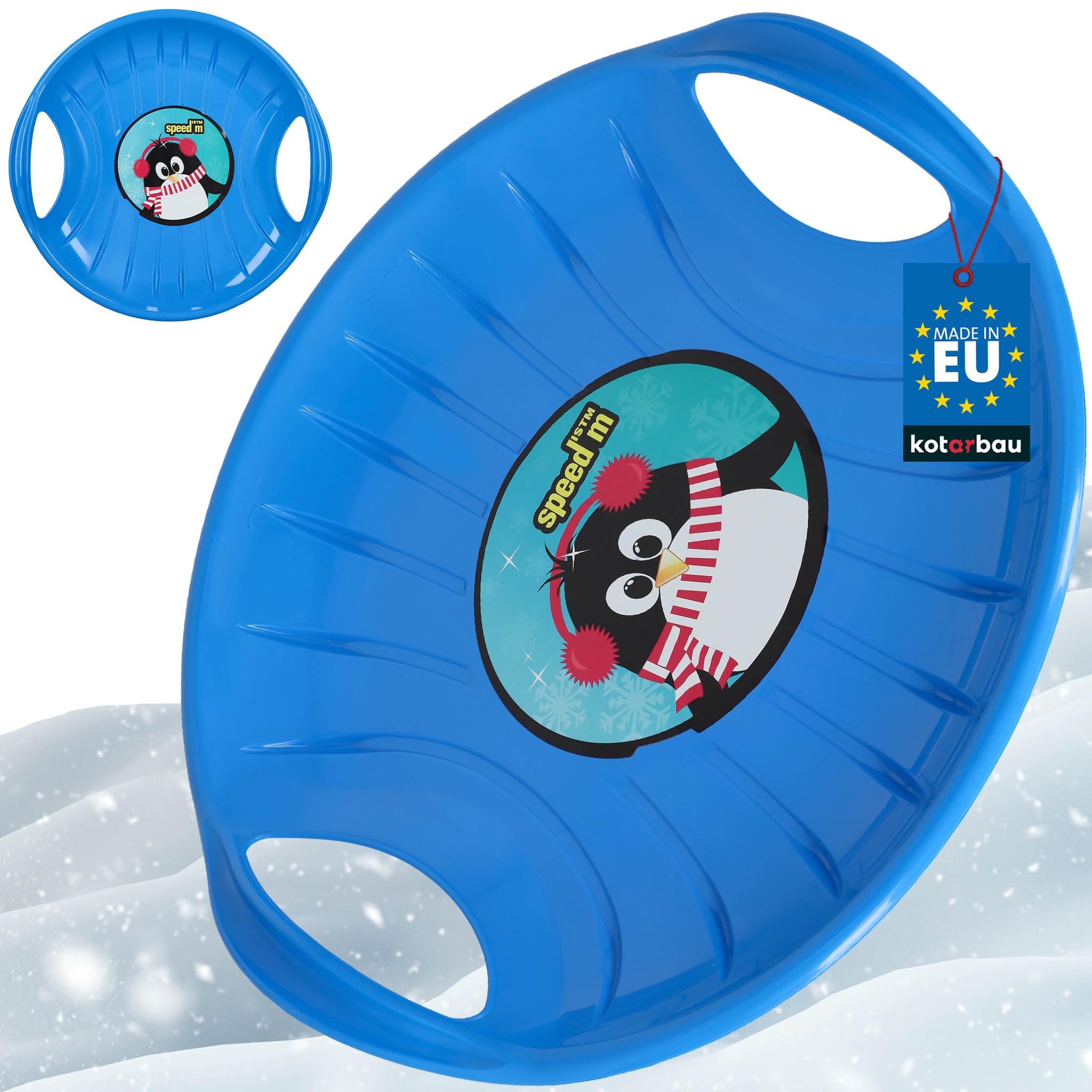 KOTARBAU® 2Er Set Popo - Rutscher Kinder - Schlitten - Kunststoff
