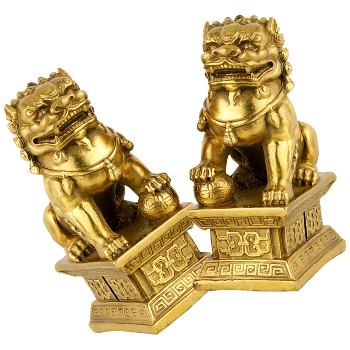 Statue Lion Décor Salon : Créez une Ambiance Chinoise Élégante dans votre Entrée