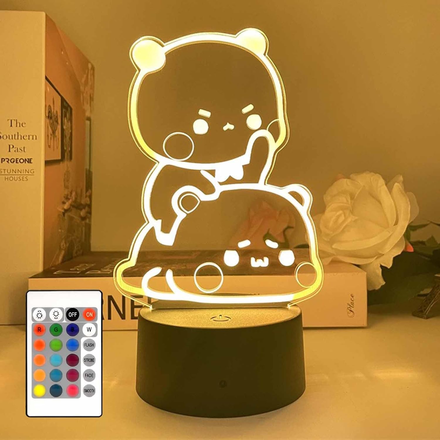 Veilleuse 3D ours OOWOKS lampe LED 16 couleurs - 7