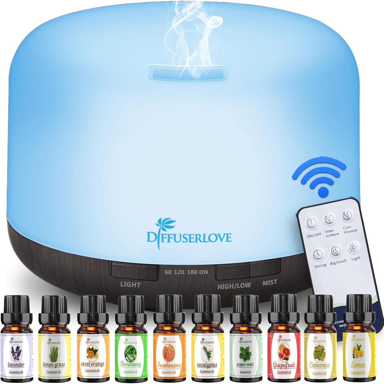Diffuserlove Essential Oil Diffuser 500ML...