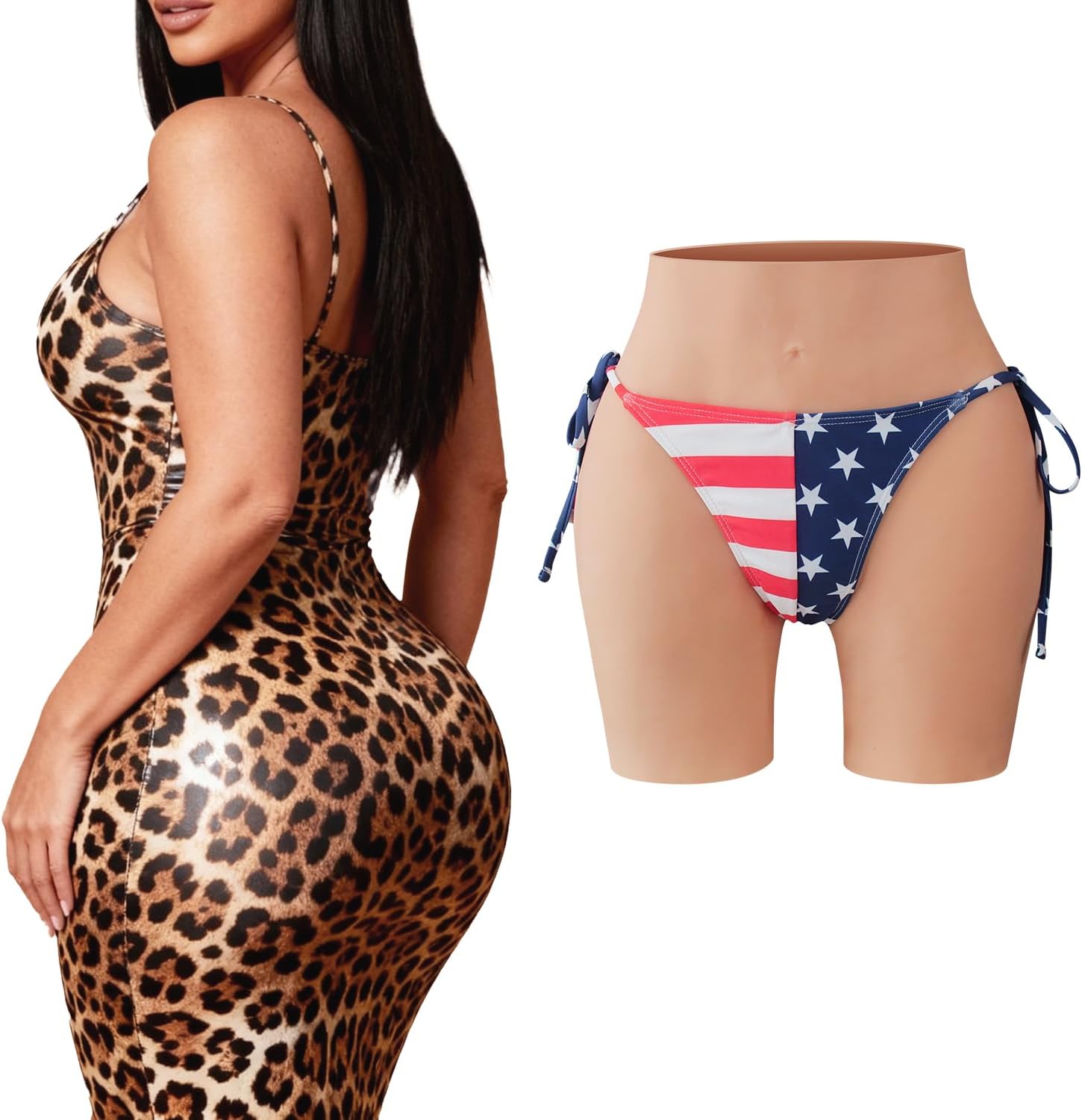 Silicone Fake Vagina Butt Panties Underwear Buttocks Hip Enhancer Male to Female for Crossdresser Transgender