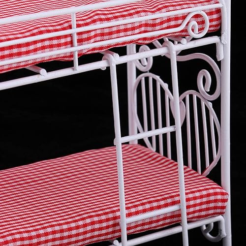 Miniatura 5 de 1/12 Casa de muñecas Miniaturas Metal Litera Muebles Accesorios Decorativos