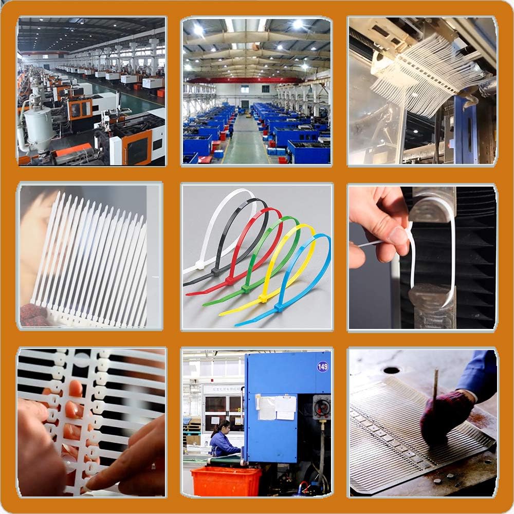 Exclusive Discount 🔥 Zip Ties Assorted Sizes 550 pcs 4 + 6 + 7 Inch Color Plastic Cable Ties Nylon Cord Wire Strap Wraps for Christmas Tree,Electrical,Fence,PC,Office,Garage and Workshop