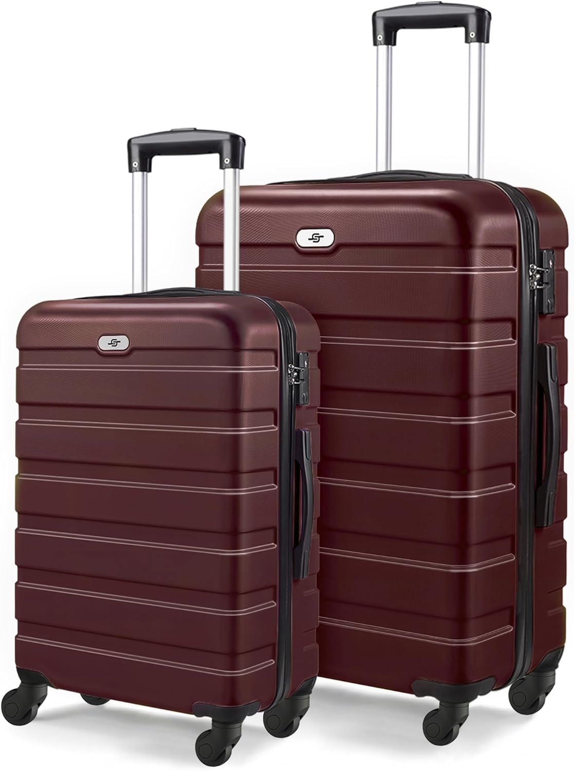 Suitour Luggage Sets 2 piece Carry on and Checked Luggage