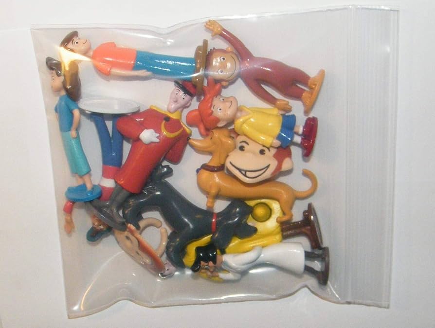 Curious George おもちゃセット Full Set) Curious George - Capsule toys (全4種セット