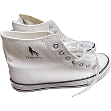 High Top Sneakers for Women Classic High Tops Canvas Shoes Lace up Women's Fashion Sneaker White