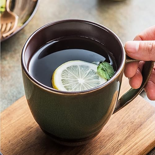 Miniatura 6 de Juego de vajilla de cerámica Reaction Glaze de 16 piezas, juegos de platos y cuencos de cerámica, juego de vajilla de platos redondos, juego