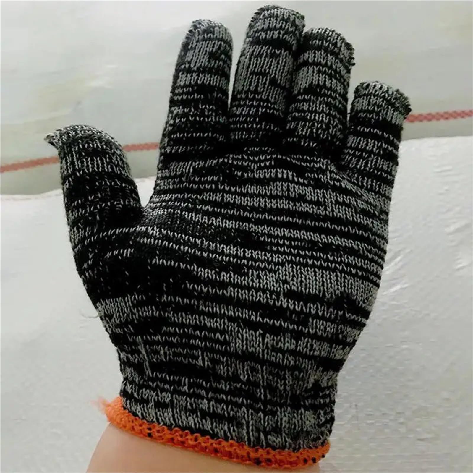 Guanti Da Lavoro Antiscivolo Guanti da lavoro in nylon 24/48 pezzi for la lavorazione del legno, giardinaggio, campeggio all'aperto, arrampicata, pesca, guanti antiscivolo(48pcs)