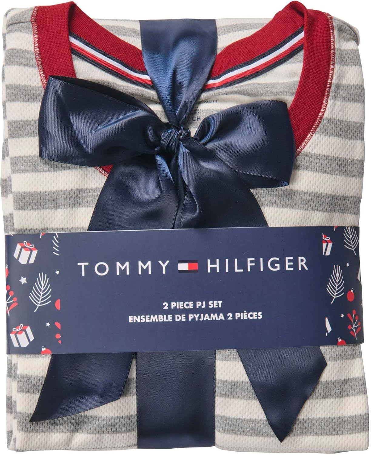 Tommy Hilfiger Women's Printed Crewneck Thermal Sleep Set