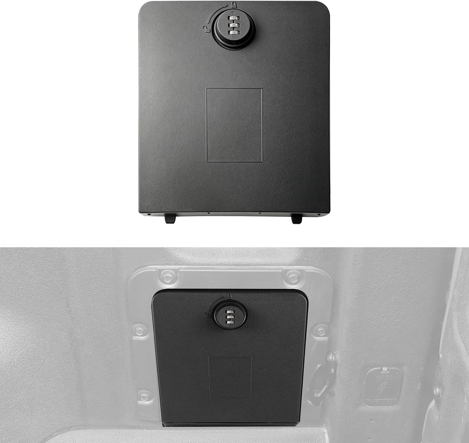Trunk Bed Storage Bin Cover with Code Lock Compatible with Ford Maverick 2022-2025, Bed Security Lockbox Cover Storage Passenger Side Replacement for 2022-2025 Ford Maverick Accessories